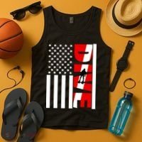 Diver American Flag Tank Top thumb 4