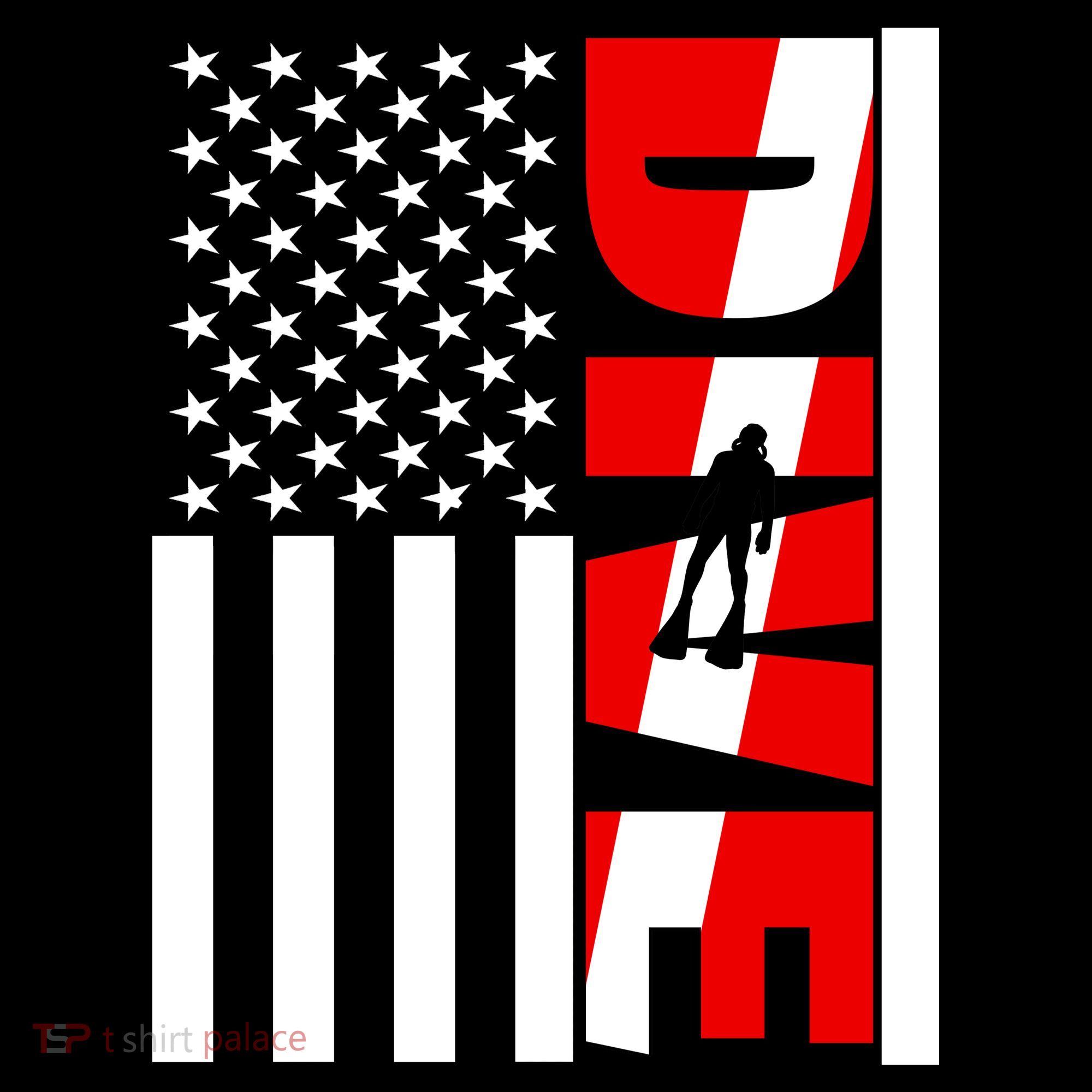 Diver American Flag Tank Top