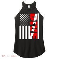 Diver American Flag Women's Perfect Tri Rocker Tank thumb 0
