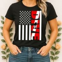 Diver American Flag Women's T-Shirt thumb 2