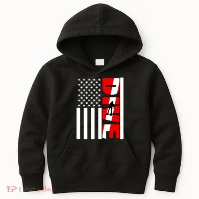 Diver American Flag Kids Hoodie
