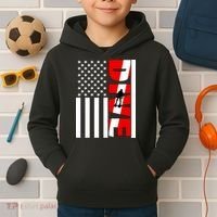 Diver American Flag Kids Hoodie thumb 2