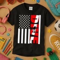 Diver American Flag Kids T-Shirt thumb 3