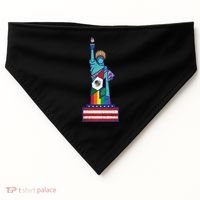 Diverse Statue Of Liberty USA-Made Doggie Bandana thumb 0