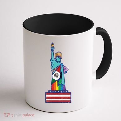 Diverse Statue Of Liberty Coffee Mug back