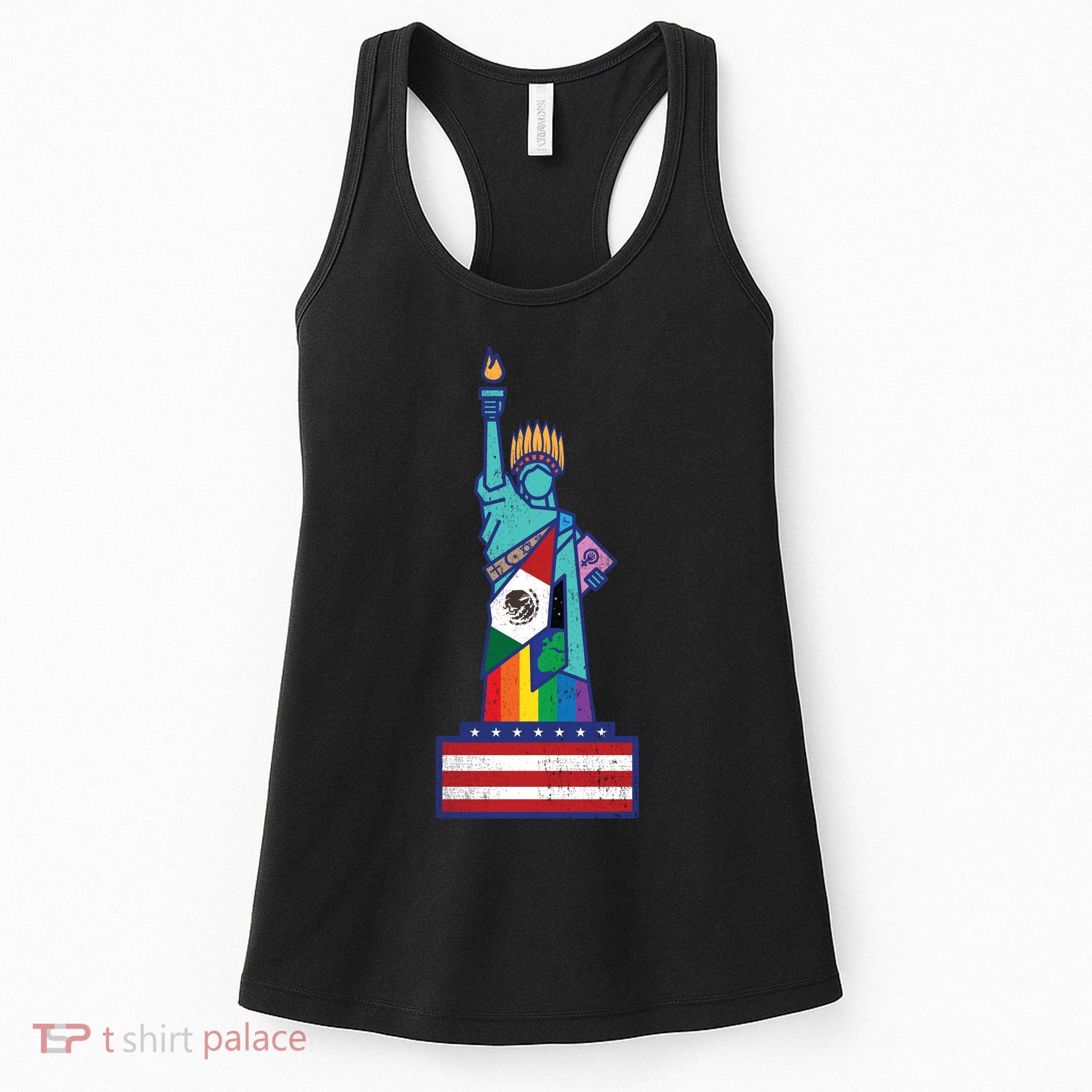 Diverse Statue Of Liberty Women's Tank Top