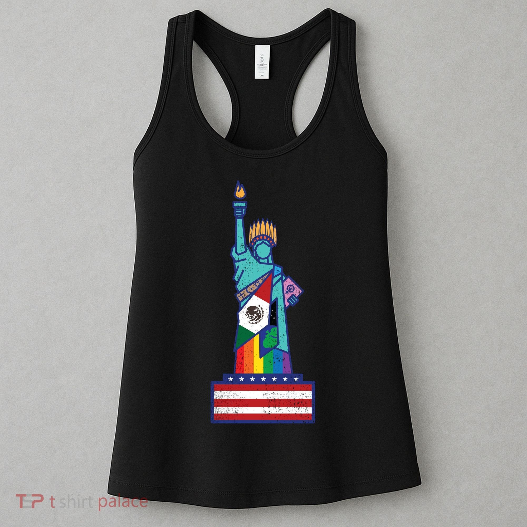 Diverse Statue Of Liberty Women's Tank Top