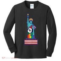 Diverse Statue Of Liberty Kids Long Sleeve Shirt thumb 0
