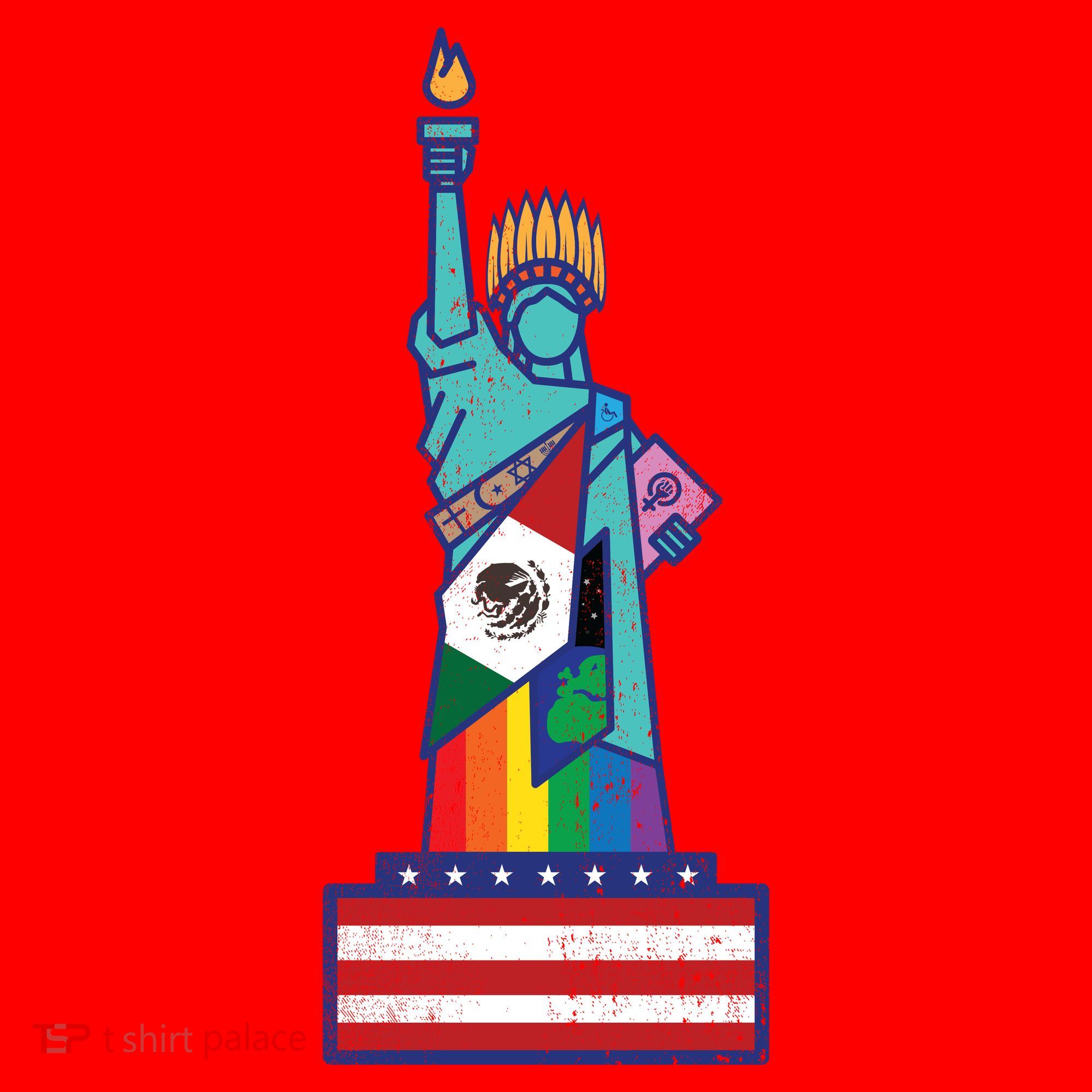Diverse Statue Of Liberty Santa Hat