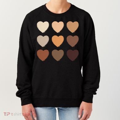 Diversity Skintones Hearts  Women's Sweatshirt