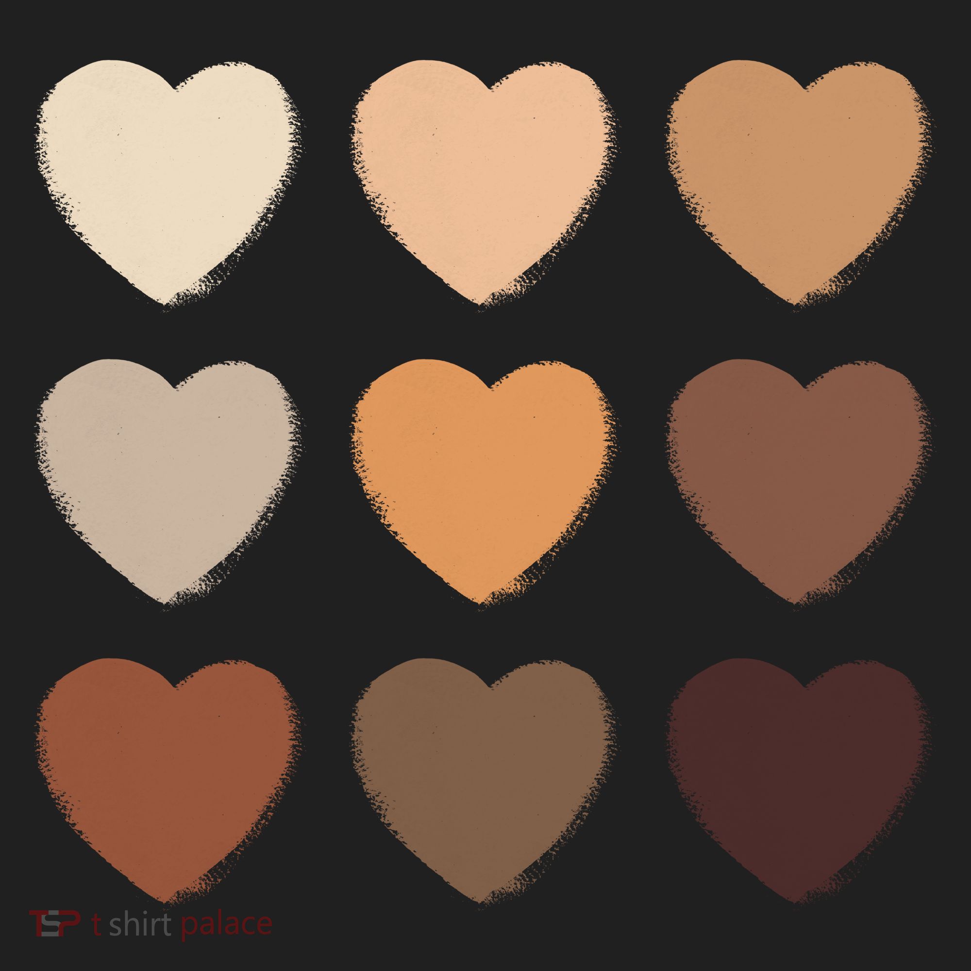 Diversity Skintones Hearts  Women's Sweatshirt