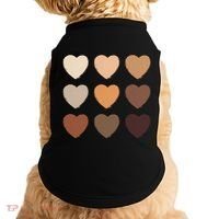 Diversity Skintones Hearts  Doggie Tank thumb 0