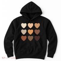 Diversity Skintones Hearts  Hoodie thumb 0