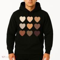 Diversity Skintones Hearts  Hoodie thumb 2