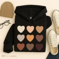 Diversity Skintones Hearts  Hoodie thumb 4