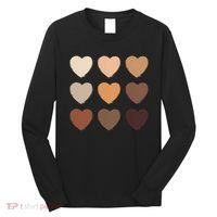 Diversity Skintones Hearts  Long Sleeve Shirt thumb 0