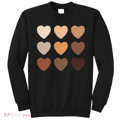 Diversity Skintones Hearts  Sweatshirt