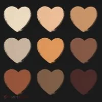 Diversity Skintones Hearts  Bucket Hat thumb 4