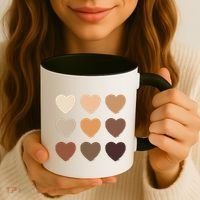 Diversity Skintones Hearts  Coffee Mug thumb 3