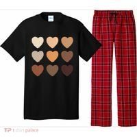 Diversity Skintones Hearts  Pajama Set thumb 0