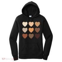 Diversity Skintones Hearts  Women's Hoodie thumb 0