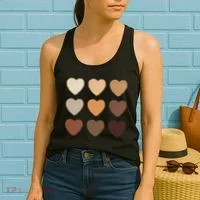 Diversity Skintones Hearts  Women's Tank Top thumb 2