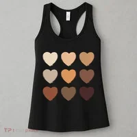 Diversity Skintones Hearts  Women's Tank Top thumb 3