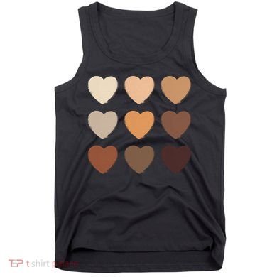 Diversity Skintones Hearts  Tank Top