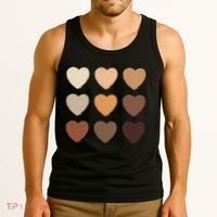 Diversity Skintones Hearts  Tank Top thumb 3
