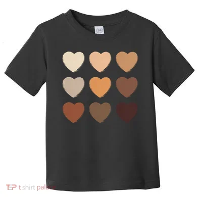 Diversity Skintones Hearts Toddler T-Shirt