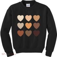 Diversity Skintones Hearts  Kids Sweatshirt thumb 0