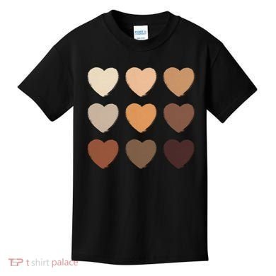 Diversity Skintones Hearts  Kids T-Shirt