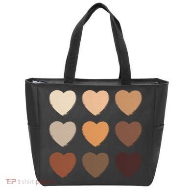Diversity Skintones Hearts  Tote Bag