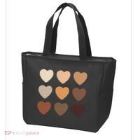Diversity Skintones Hearts  Tote Bag thumb 3