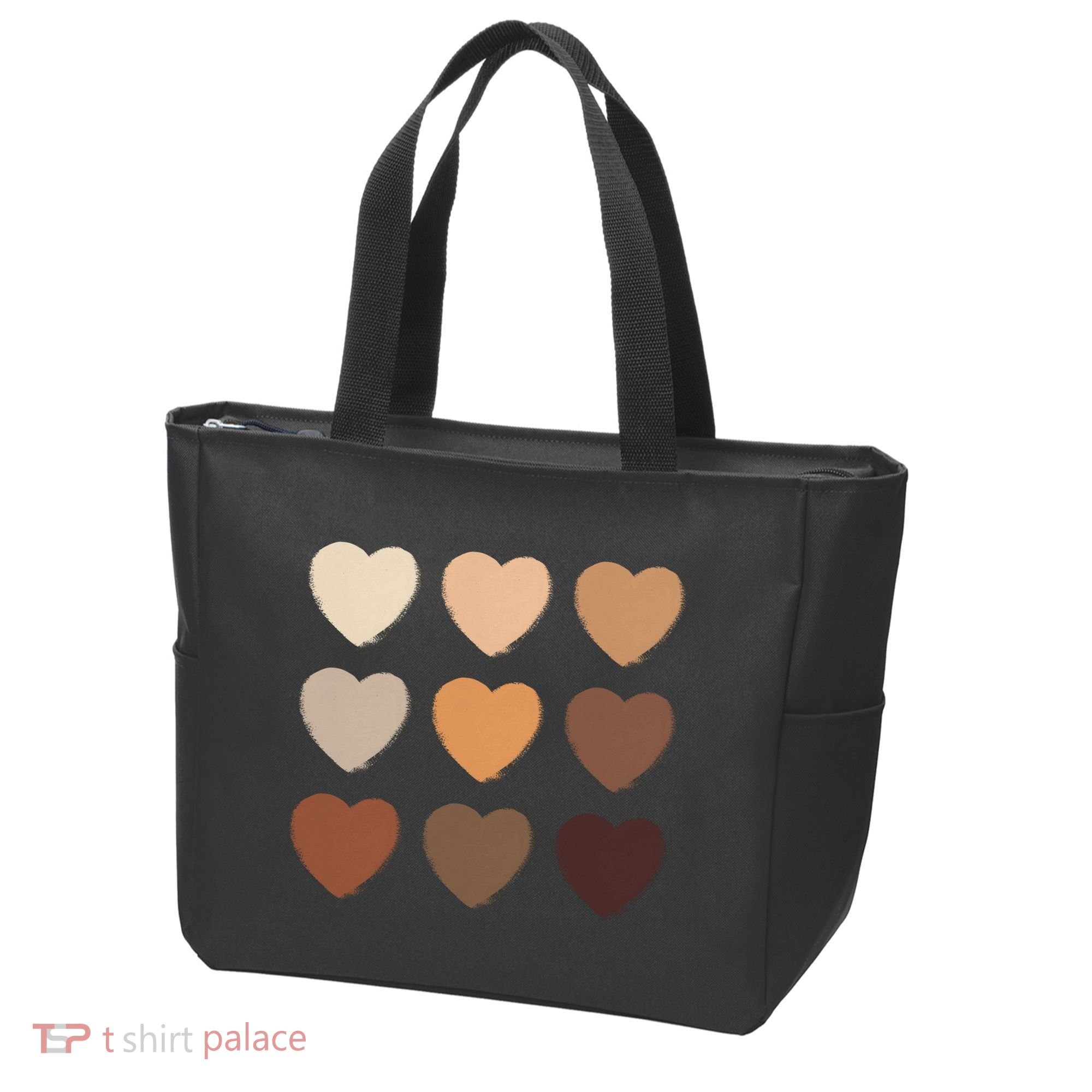 Diversity Skintones Hearts  Tote Bag