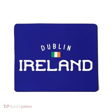 Dublin Ireland With Distressed Irish Flag Design Gift Mousepad