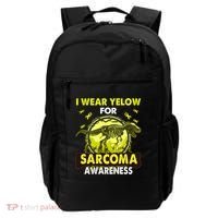 Dinosaur I Wear Yellow For Sarcoma Awareness Gift Backpack thumb 0