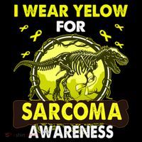 Dinosaur I Wear Yellow For Sarcoma Awareness Gift Coffee Mug thumb 5