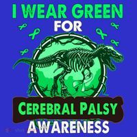 Dinosaur I Wear Green For Cerebral Palsy Awareness Gift Tote Bag thumb 4