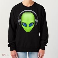 DJ Alien Headphones Women's Sweatshirt thumb 0