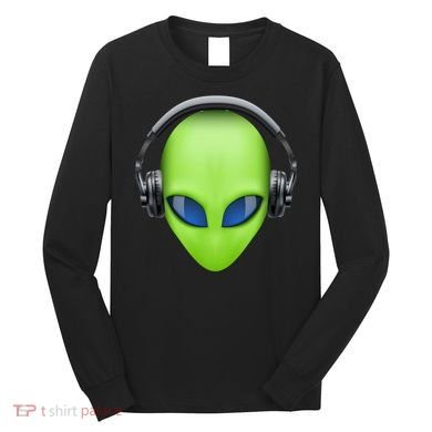 DJ Alien Headphones Long Sleeve Shirt