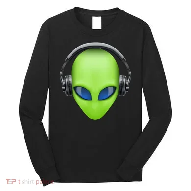 DJ Alien Headphones Long Sleeve Shirt