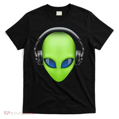 DJ Alien Headphones T-Shirt