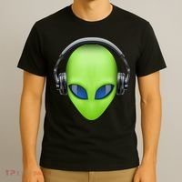 DJ Alien Headphones T-Shirt thumb 3