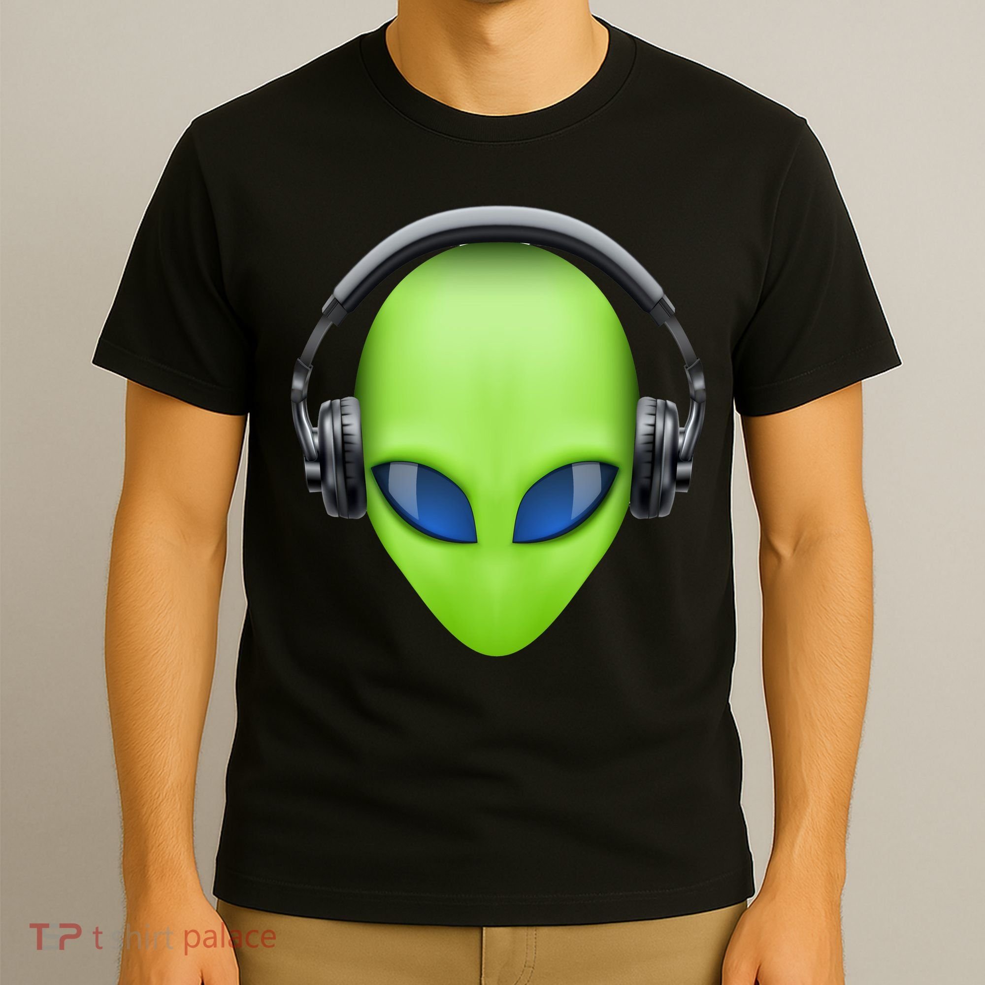 DJ Alien Headphones T-Shirt