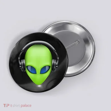 DJ Alien Headphones Button