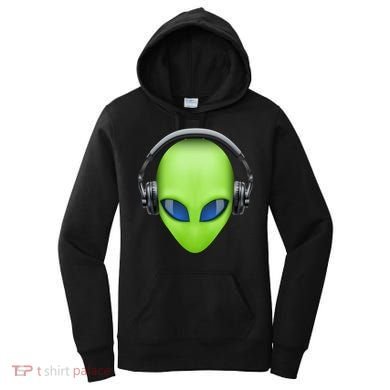 DJ Alien Headphones Women's Hoodie