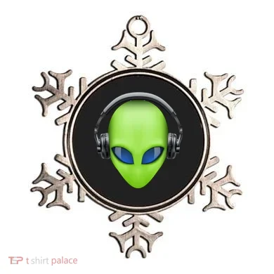 DJ Alien Headphones Ornament