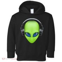 DJ Alien Headphones Toddler Hoodie thumb 0