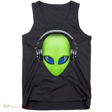 DJ Alien Headphones Tank Top